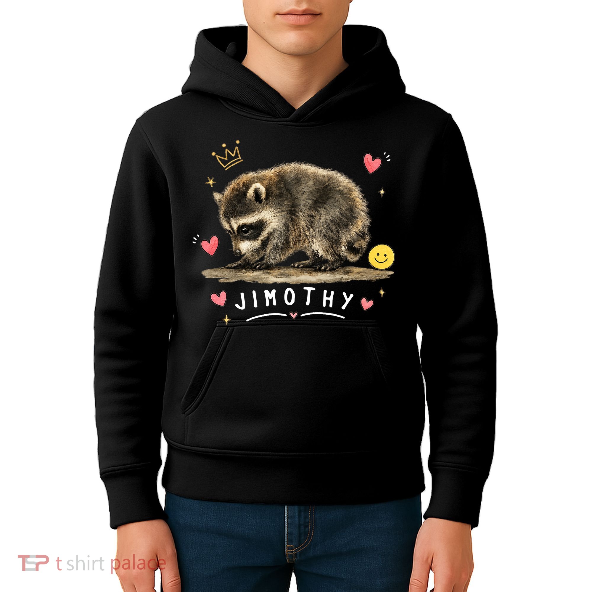 Jimothy Famous Seattle Raccoon Kids Hoodie