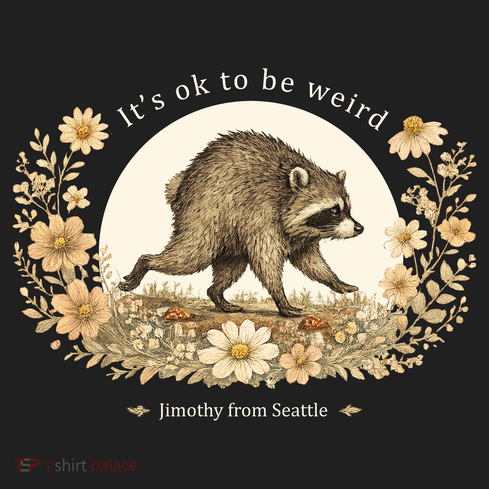 Jimothy From Seattle It’s OK To Be Weird Raccoon Tumbler
