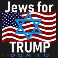 Jews For Trump American Flag Star Of David Hebrew Supporter Women's Tank Top thumb 5