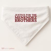 Justice For The Menendez Brothers USA-Made Doggie Bandana thumb 0
