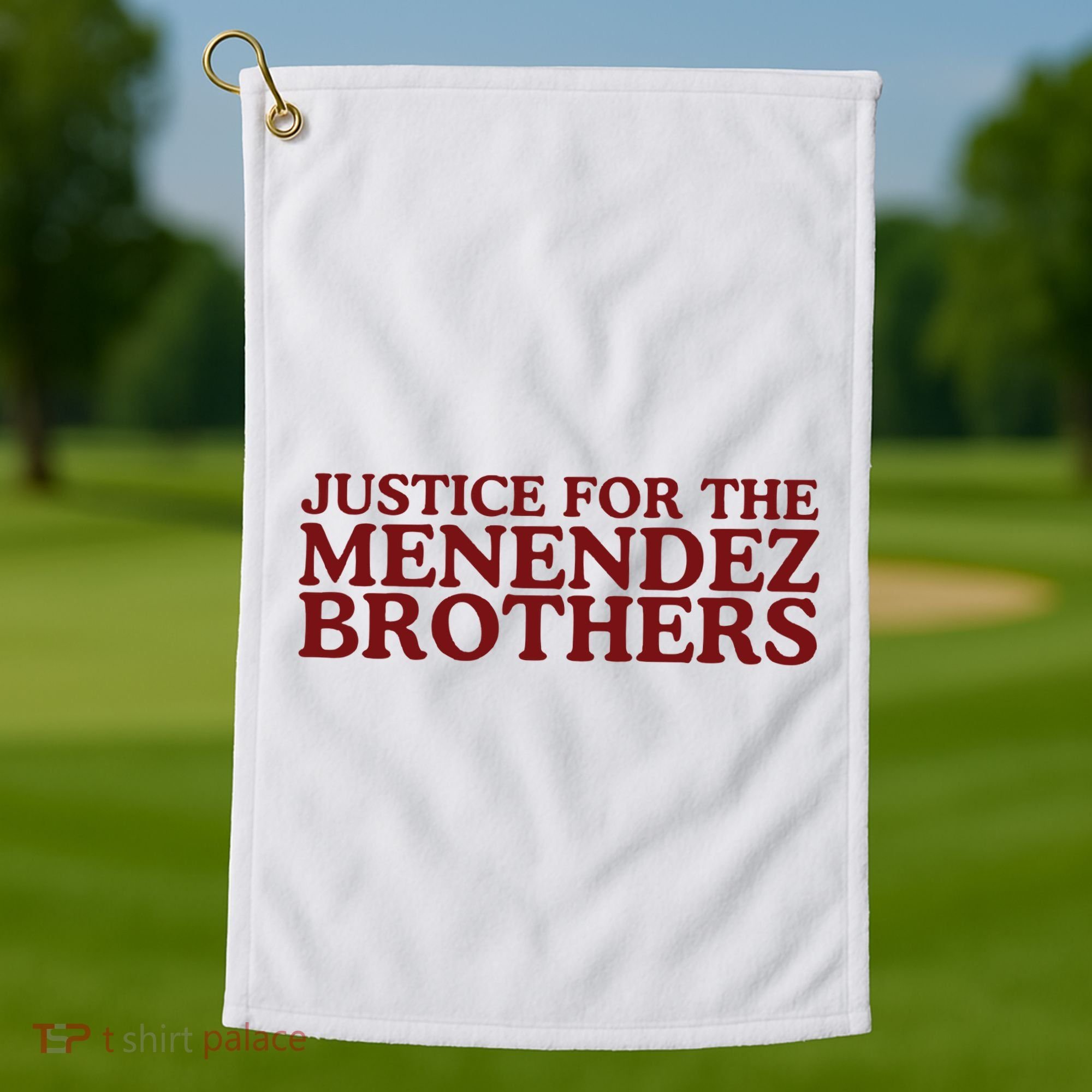 Justice For The Menendez Brothers Golf Towel