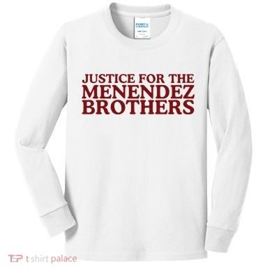Justice For The Menendez Brothers Kids Long Sleeve Shirt