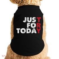 Just For Today Sobriety Anniversary Sober AA NA Recovery Doggie Tank thumb 0