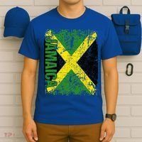JAMAICA Flag Vintage Distressed JAMAICA T-Shirt thumb 6