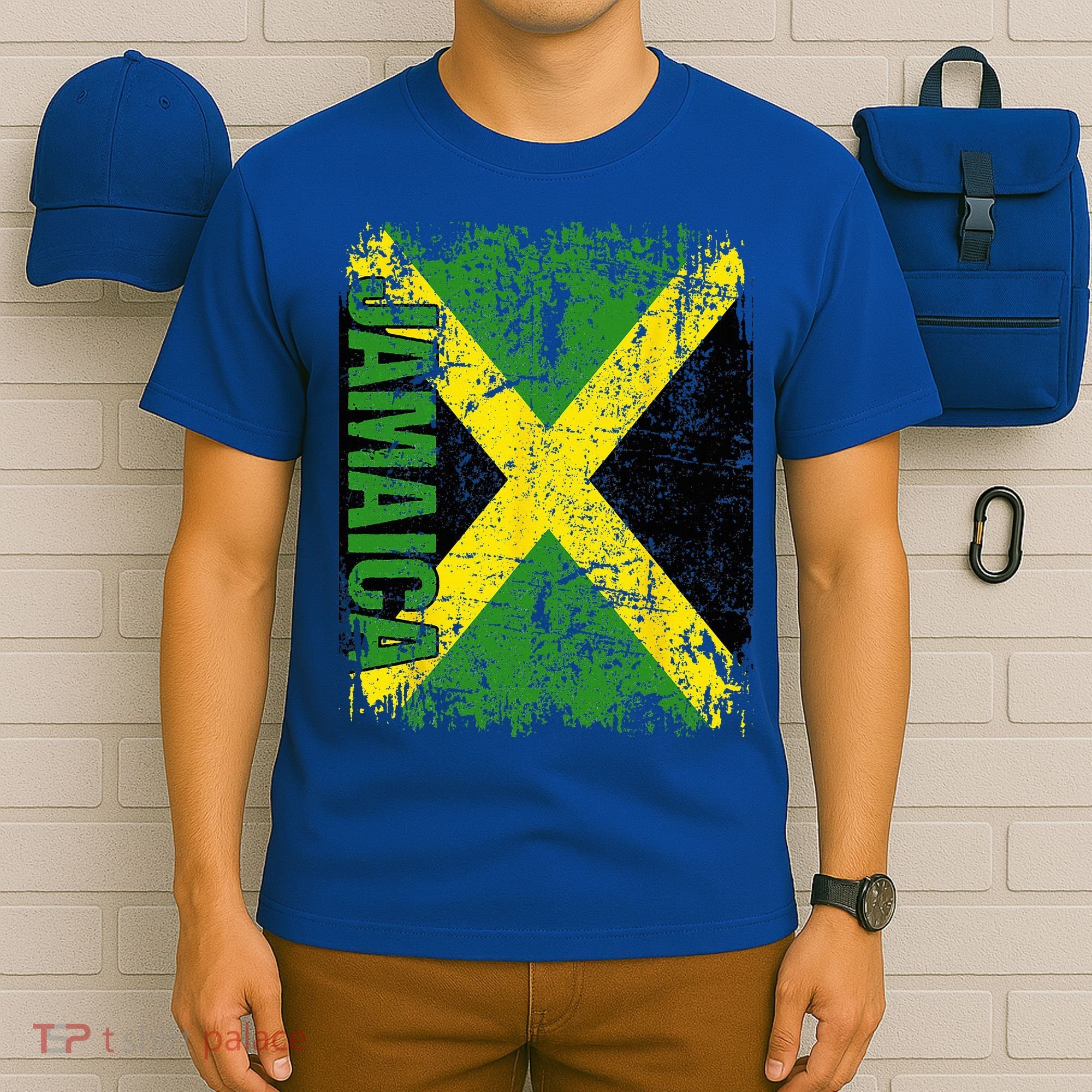 JAMAICA Flag Vintage Distressed JAMAICA T-Shirt