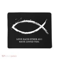 Jesus, Fish With Bible Quotes For Christians Mousepad thumb 0
