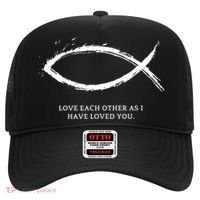 Jesus, Fish With Bible Quotes For Christians Hat thumb 0