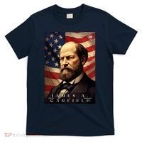 James Garfield 20th President Of The United States Portrait T-Shirt thumb 0