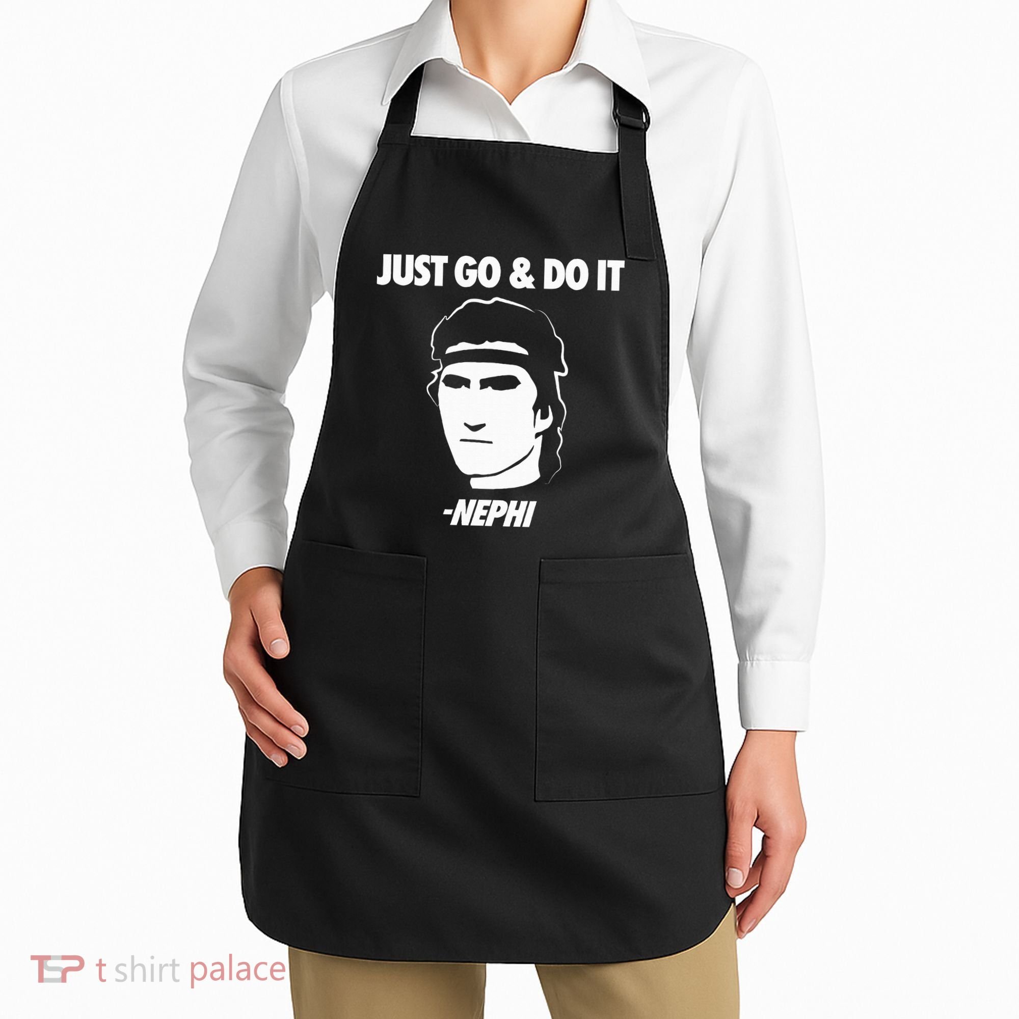 Just Go And Do It Nephi Funny Mormon Lds Missionary Gift Apron