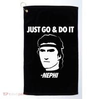 Just Go And Do It Nephi Funny Mormon Lds Missionary Gift Golf Towel thumb 0
