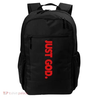Just God Bible Verse Religious Backpack