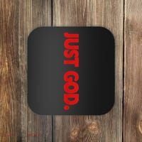 Just God Bible Verse Religious Coaster thumb 0