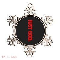 Just God Bible Verse Religious Ornament thumb 0