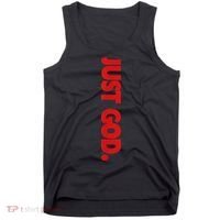 Just God Bible Verse Religious Tank Top thumb 0