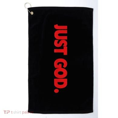 Just God Bible Verse Religious Golf Towel