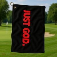 Just God Bible Verse Religious Golf Towel thumb 1
