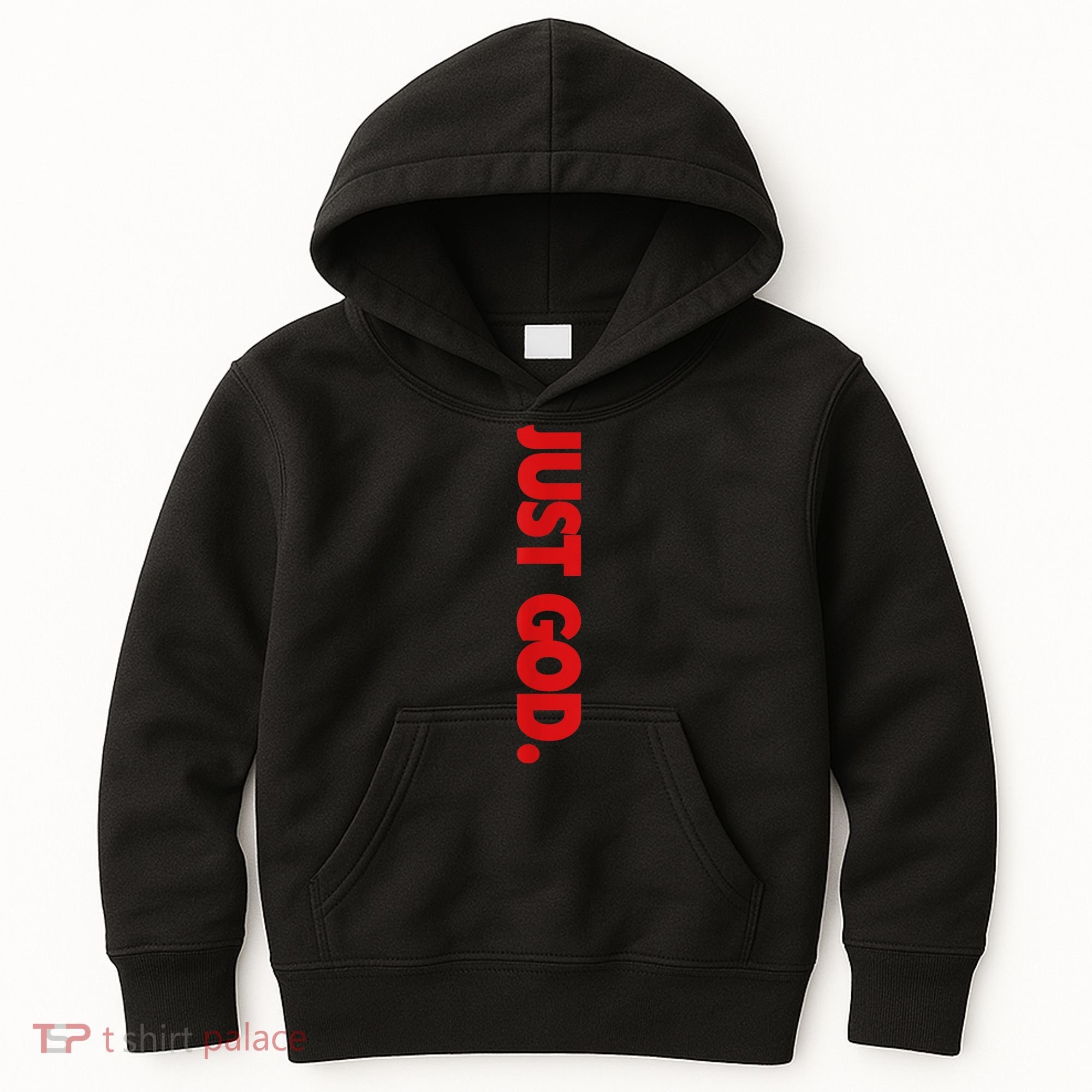 Just God Bible Verse Religious Kids Hoodie