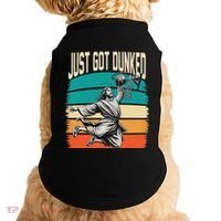 Just Got Dunked Jesus Dunking Baptism Playing Basketball Doggie Tank thumb 0