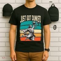 Just Got Dunked Jesus Dunking Baptism Playing Basketball T-Shirt thumb 6