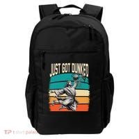 Just Got Dunked Jesus Dunking Baptism Playing Basketball Backpack thumb 0