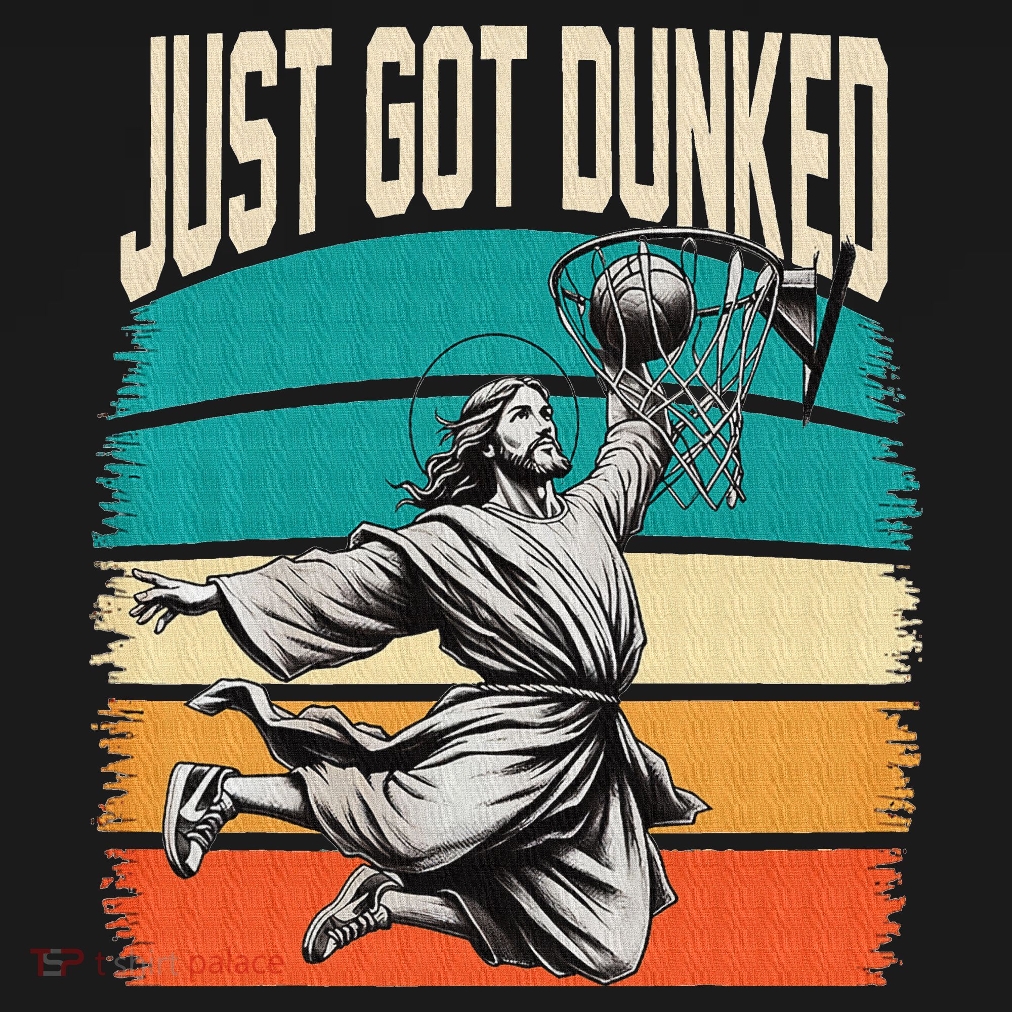 Just Got Dunked Jesus Dunking Baptism Playing Basketball Coaster