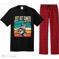 Just Got Dunked Jesus Dunking Baptism Playing Basketball Pajama Set thumb 0