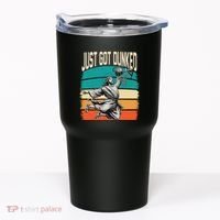 Just Got Dunked Jesus Dunking Baptism Playing Basketball Tumbler thumb 0