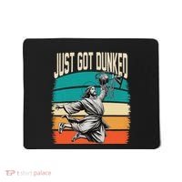 Just Got Dunked Jesus Dunking Baptism Playing Basketball Mousepad thumb 0