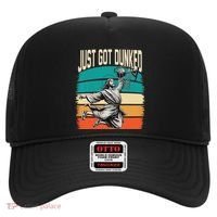 Just Got Dunked Jesus Dunking Baptism Playing Basketball Hat thumb 0