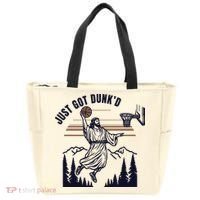 Just Got Dunked Funny Baptism Tote Bag thumb 0
