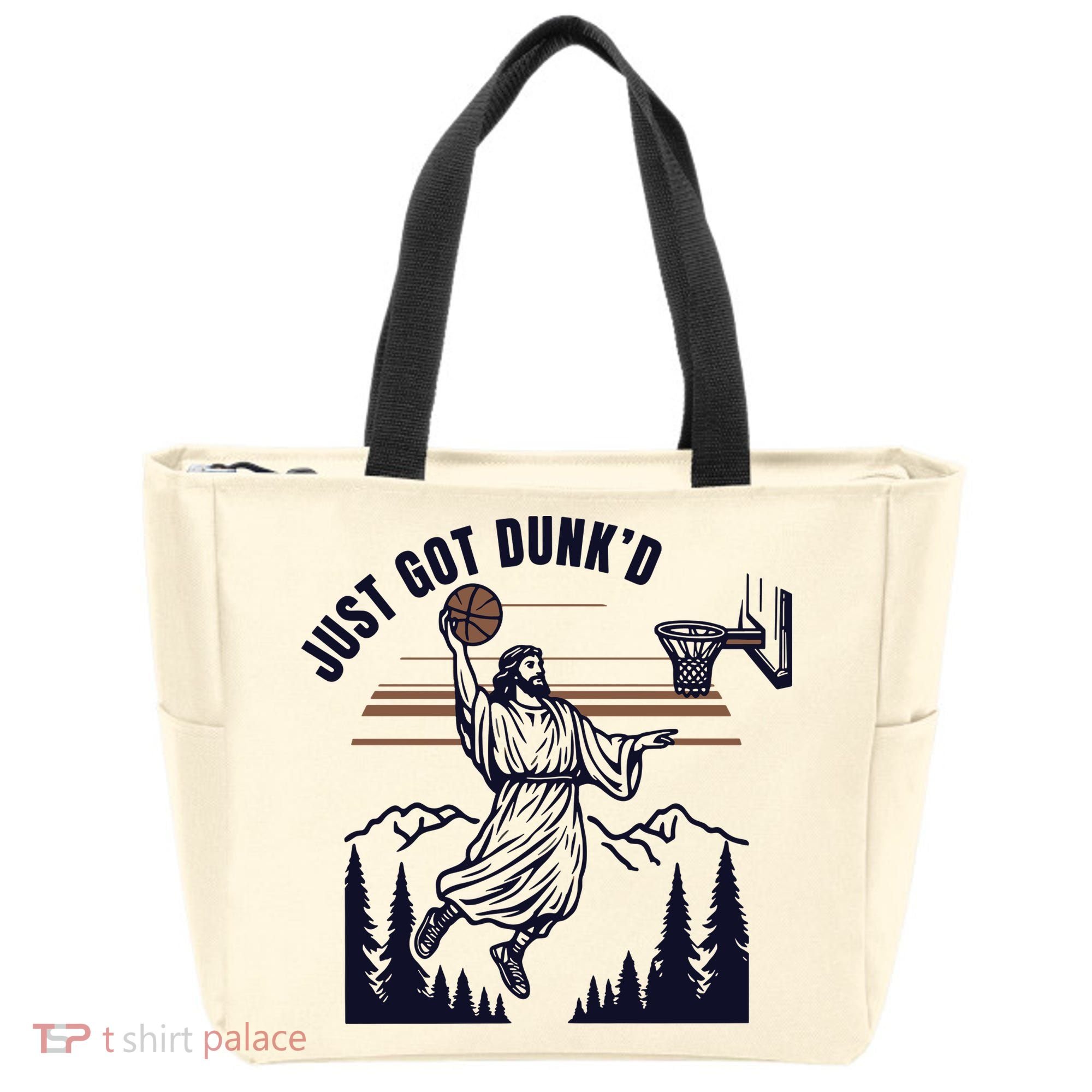 Just Got Dunked Funny Baptism Tote Bag