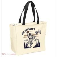 Just Got Dunked Funny Baptism Tote Bag thumb 2