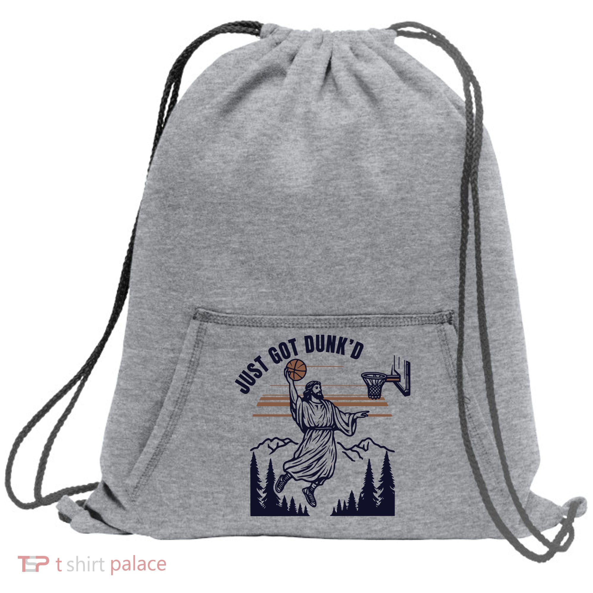 Just Got Dunked Funny Baptism Sweatshirt Cinch Pack Bag