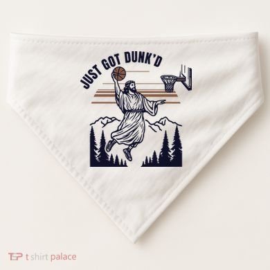 Just Got Dunked Funny Baptism USA-Made Doggie Bandana