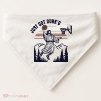 Just Got Dunked Funny Baptism USA-Made Doggie Bandana thumb 0