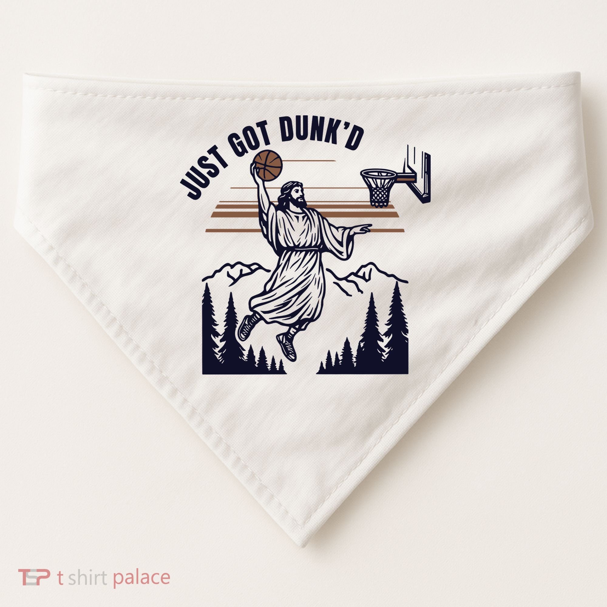 Just Got Dunked Funny Baptism USA-Made Doggie Bandana