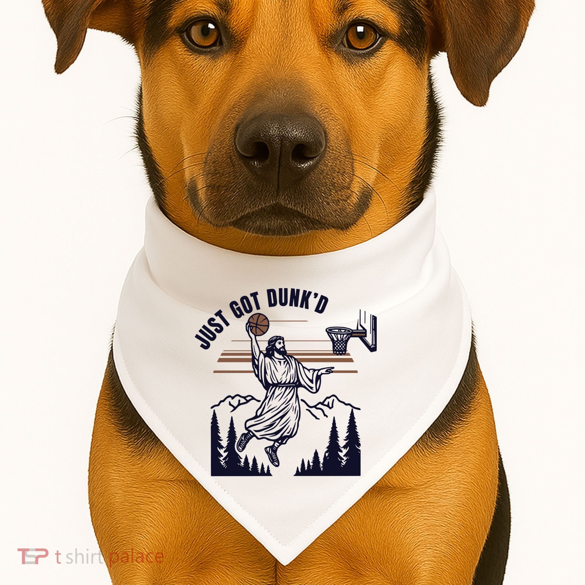 Just Got Dunked Funny Baptism USA-Made Doggie Bandana