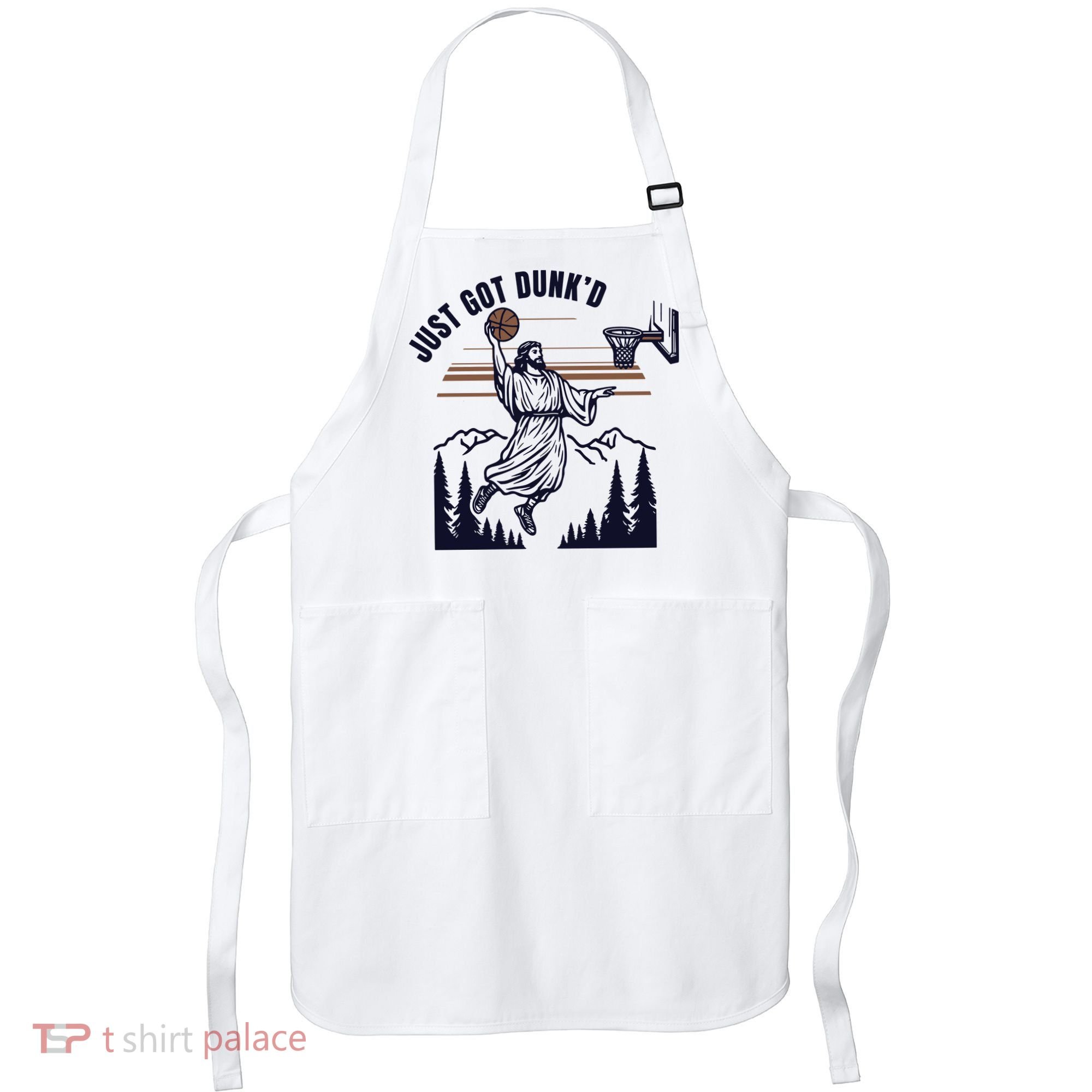 Just Got Dunked Funny Baptism Apron