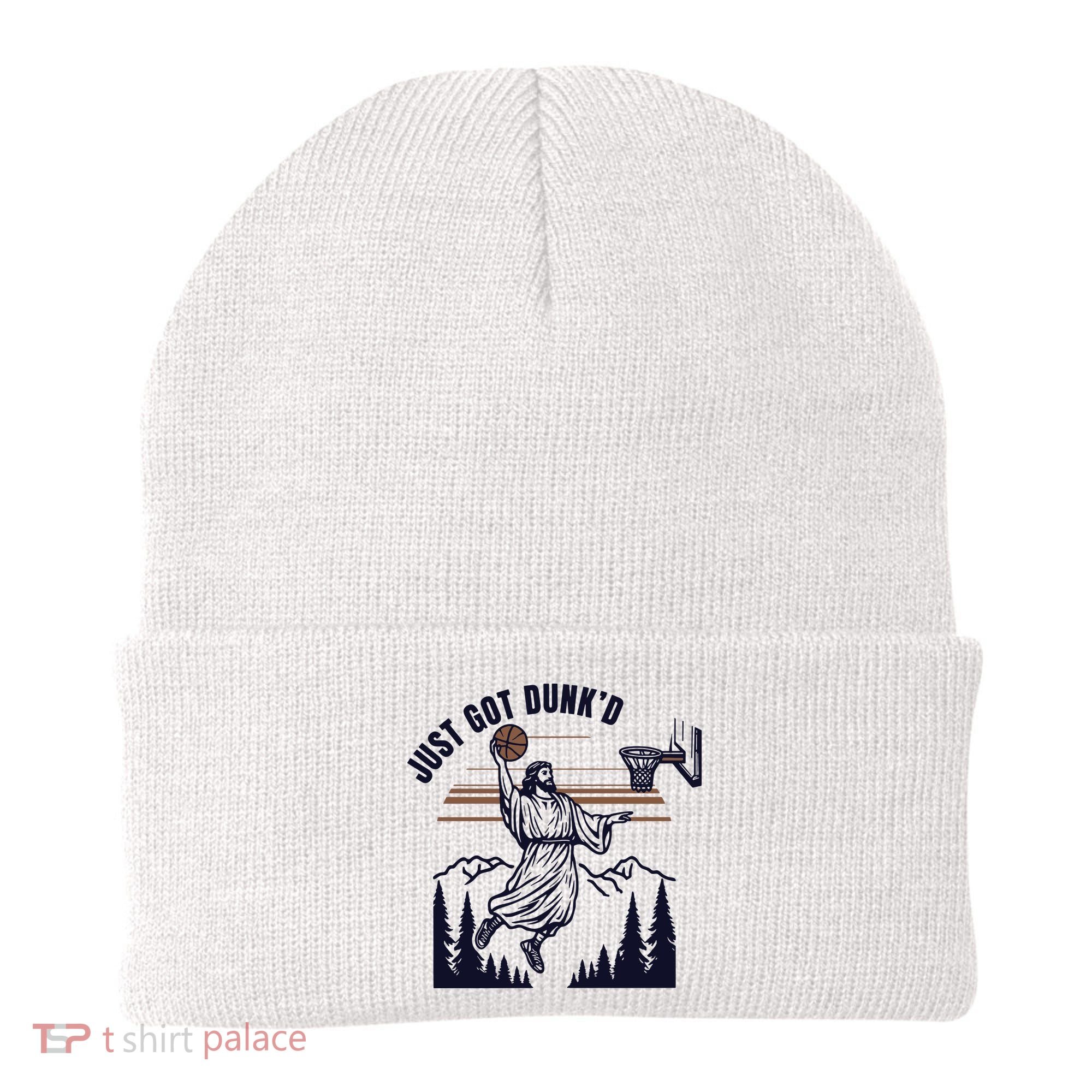 Just Got Dunked Funny Baptism Beanie