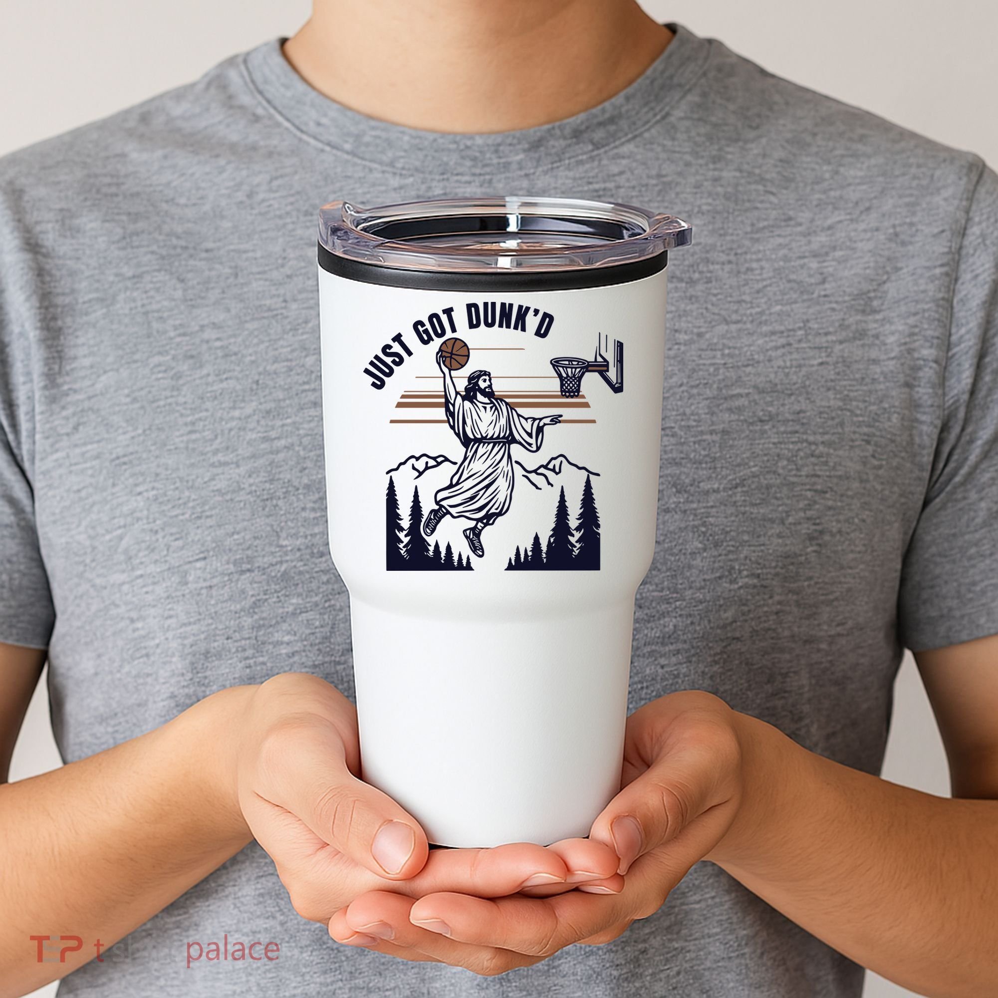 Just Got Dunked Funny Baptism Tumbler