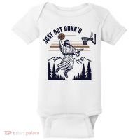 Just Got Dunked Funny Baptism Baby Bodysuit thumb 0