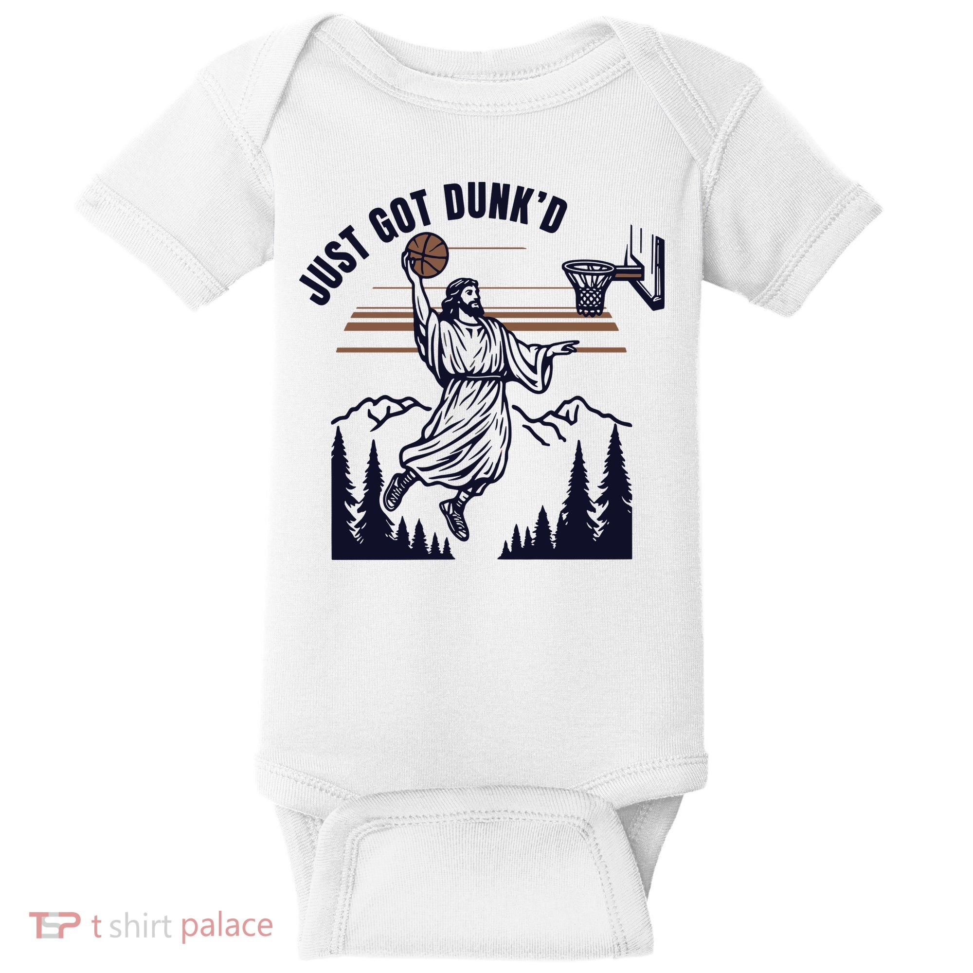 Just Got Dunked Funny Baptism Baby Bodysuit