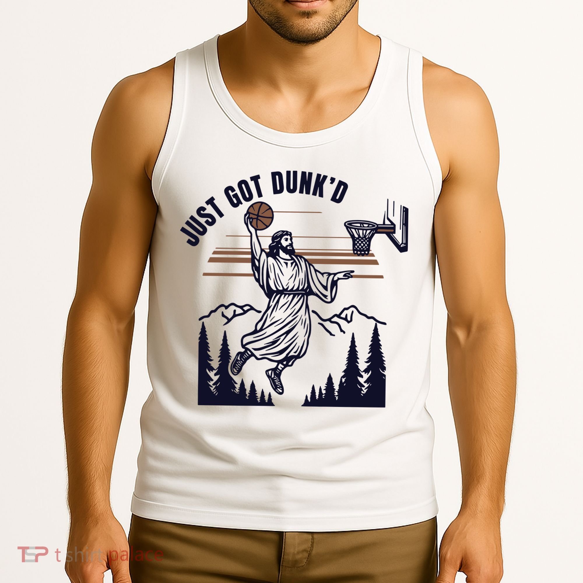 Just Got Dunked Funny Baptism Tank Top