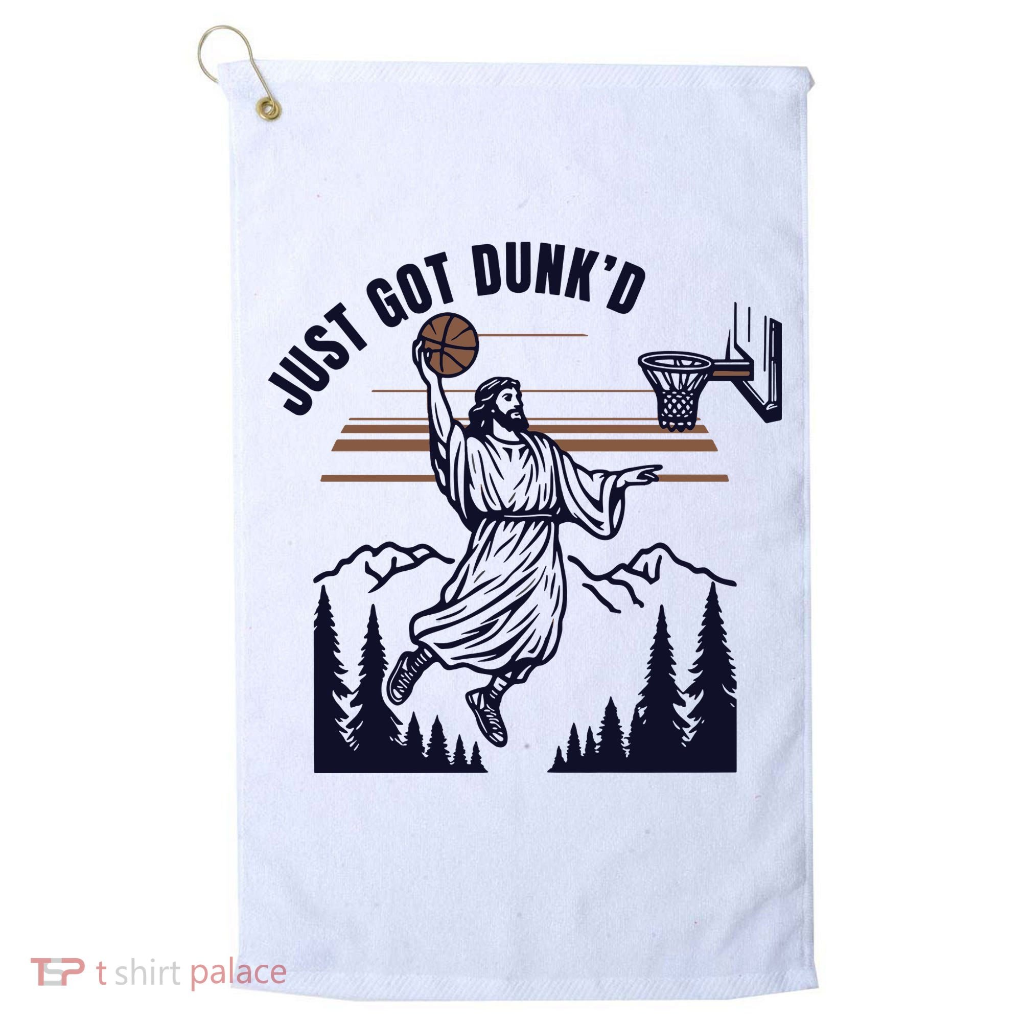 Just Got Dunked Funny Baptism Golf Towel