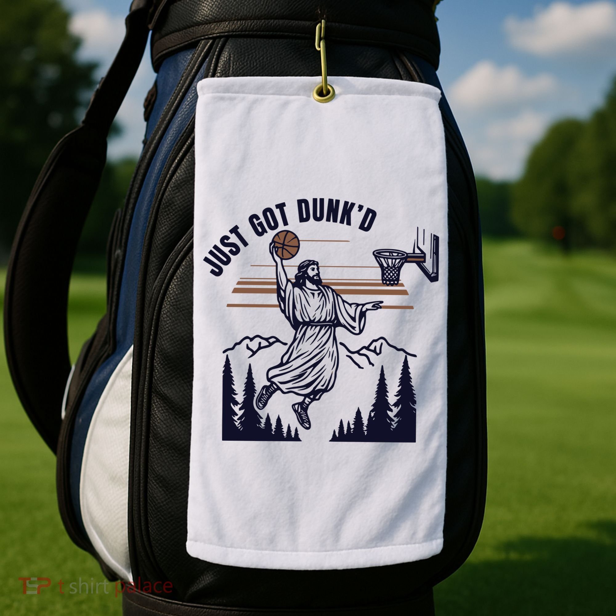 Just Got Dunked Funny Baptism Golf Towel