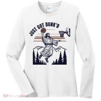 Just Got Dunked Funny Baptism Women's Long Sleeve Shirt thumb 0