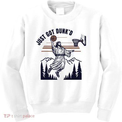 Just Got Dunked Funny Baptism Kids Sweatshirt