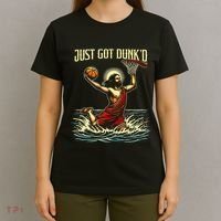 Just Got Dunked Jesus Dunking Baptism Playing Basketball T-Shirt thumb 4