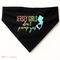 Jersey Girl Dont Pump Gas State Heart USA-Made Doggie Bandana thumb 0