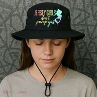 Jersey Girl Dont Pump Gas State Heart Bucket Hat thumb 3